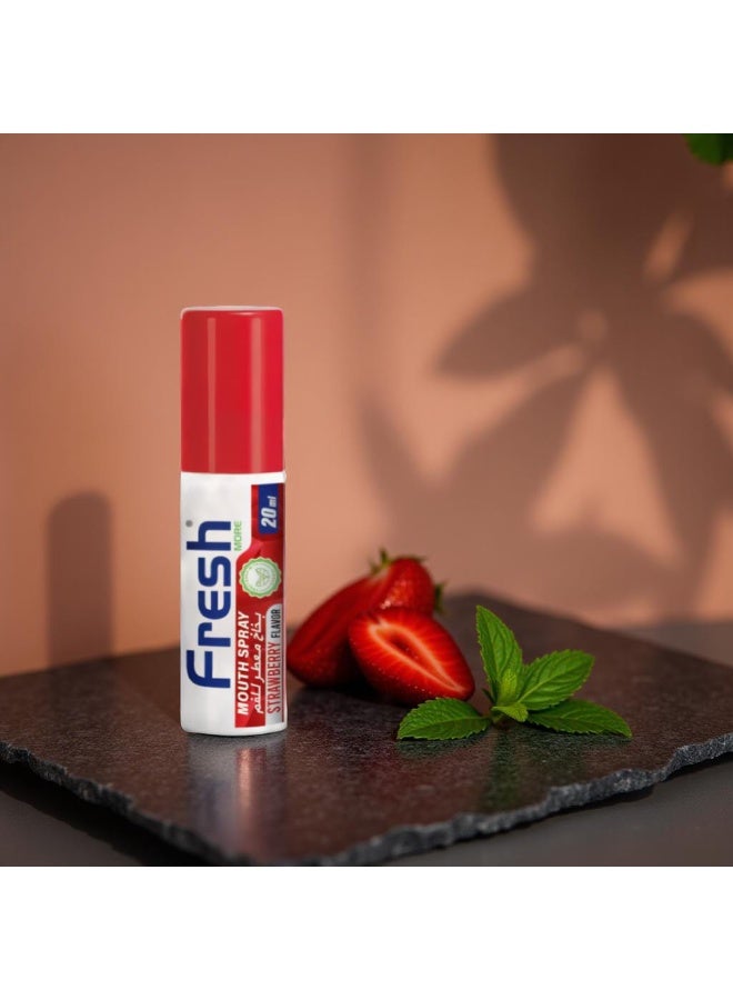 Fresh More Mouth Spray - Strawberry Flavour Instant Fresh Breath, 20ML Alcohol-Free Pocket-Size, Use Anytime Anywhere, Bad Breath Teereatment Fresh Breath Freshner. - Image 2